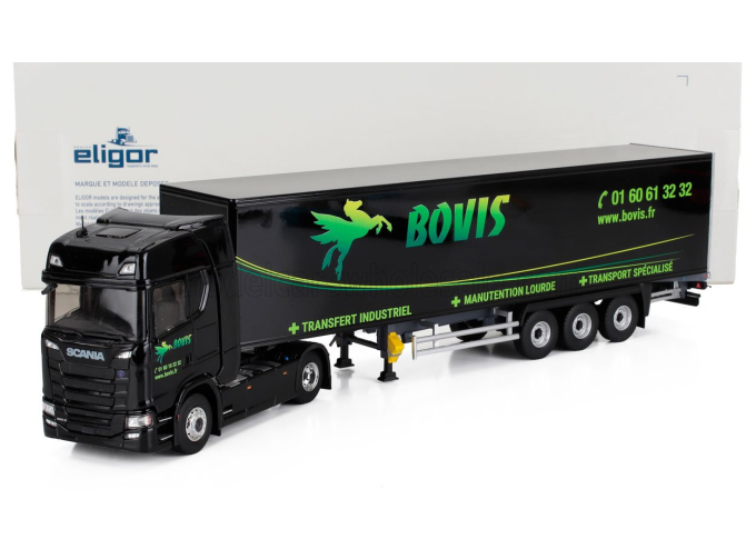 SCANIA S500 Truck Cassonato Bovis Transports (2021), black