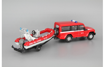 IVECO Massif 5-door Vigili del fuoco с лодкой Security, red