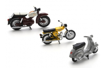 PIAGGIO Set 3x Simson S52 - Kreidler Florett Super- Piaggio Vespa Gs (1964)