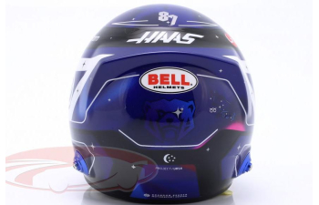 MINI HELMET Oliver Bearman MoneyGram Haas F1 Team #87 Singapore GP Formula 1 (2025)