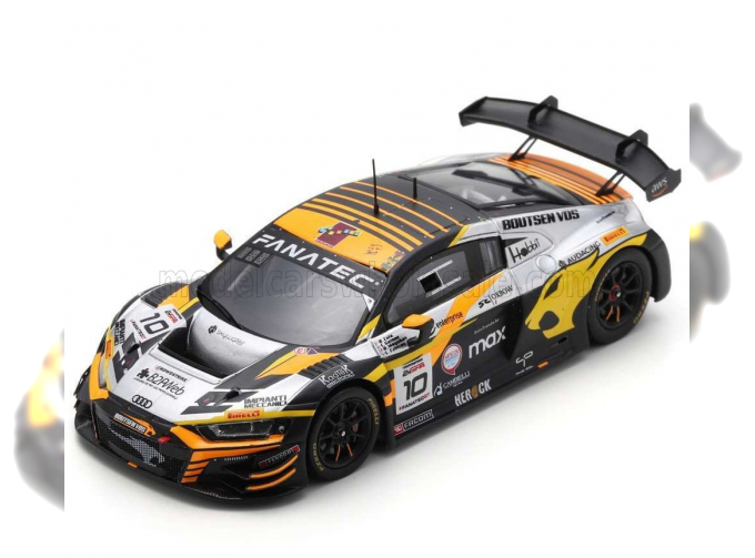 AUDI R8 Lms Gt3 Evo Ii Team Boutsen Vds №10 24h Spa (2023) L.Caribou - C.Gazeau - A.Cola - R.Meyuhas, Orange Silver Black