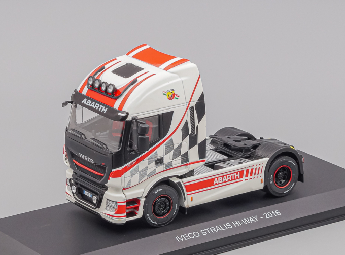 IVECO FIAT Stralis E5 Hi-way Tractor Truck Abarth 2-assi (2016), White Red Black
