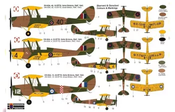 Сборная модель DH-82A "Tiger Moth" RAF