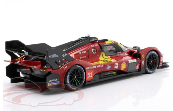 FERRARI 499P 3.0L Turbo V6 #51 Pier Guidi/Calado/Giovinazzi 3rd 24h Le Mans (2025), red/yellow