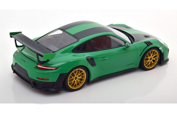 PORSCHE 911 (991/2) GT2 RS Weissach Package (2018), grün/schwarz