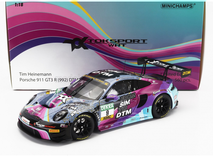 PORSCHE 911 992 Gt3 R Team Toksport Wrt №9 Dtm Season (2023) Tim Heinemann, Various