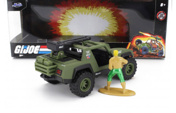 FIGURES Vamp Military Jeep With Duke G.i.joe Figure (2010), Military Green