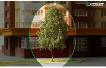 Деревья для диорам и поделок «Реалистичная крона» (набор 5 штук)