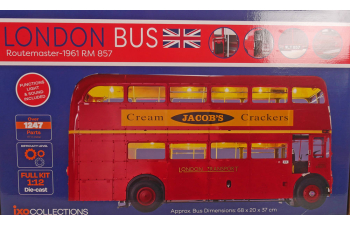 Сборная модель AEC ROUTEMASTER RM 857 London Bus L 69 8 B 20 H 37 5 in cm (1961), red
