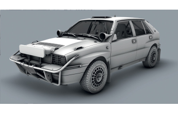 Сборная модель Lancia Delta Integrale Safari 16v (night version) №6 Winner Rally Safari 1991 Juha Kankkunen - Juha Piironen