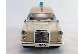 MERCEDES-BENZ 200 D Binz Ambulance (1965), Mercedes-Benz Offizielle Modell-Sammlung 67, beige