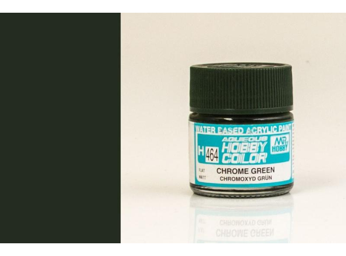 Краска акриловая зеленый хром CHROME GREEN, 10мл