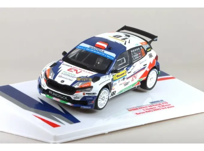 SKODA Fabia Rs Rally2 Team Accr Entry Engineering №10 4th Rally Barum (2023) Simon Wagner - Gerald Winter, White