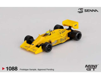 Lotus 99T #12 Ayrton Senna Monaco Grand Prix Winner, yellow 1987