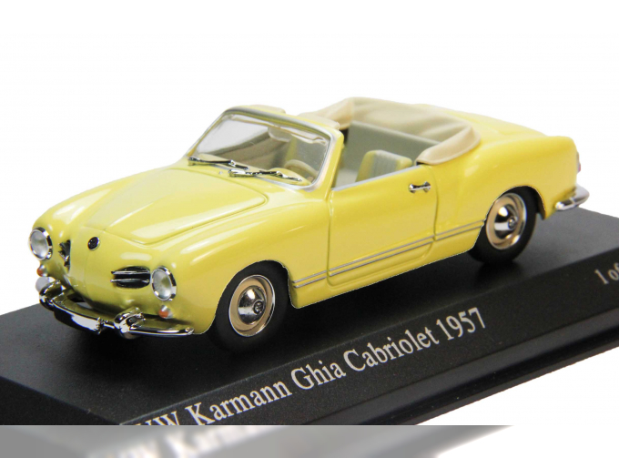 VOLKSWAGEN Karmann Ghia Cabriolet (1957), yellow