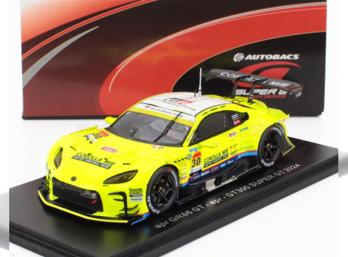 TOYOTA Gr86 Gt Team Apr №30 Gt300 Class Super Gt (2024) Hiroaki Nagai - Rikuto Kobayashi - Manabu Orido, Yellow