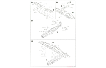 Сборная модель Японский истребитель Ki-61-II KAI TYPE 3 HIEN c фигурками пилота и техника