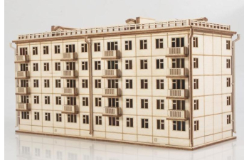 Сборная модель Хрущёвка пятиэтажный дом