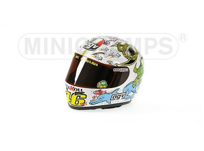 AGV HELMET - VALENTINO ROSSI - WORLD CHAMPION MOTOGP VALENCIA - 2005