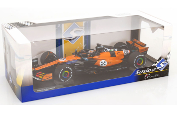 McLAREN F1 Mcl39 Team Mclaren №81 3rd Monaco Gp (2025) Oscar Piastri, Orange Black