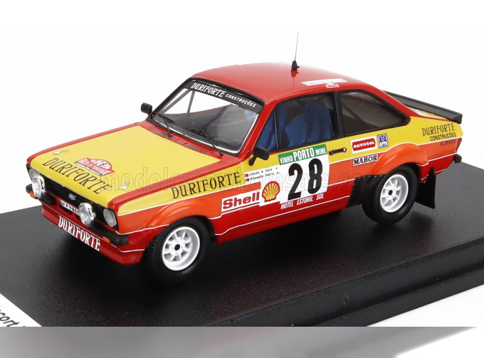 FORD Escort Mkii №28 Rally Portugal (1983) Carlos Bica - Fernando Prata, Red Yellow