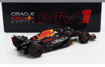 RED BULL F1 Rb19 Team Oracle Red Bull Racing №1 World Champion 2nd Sprint Race Qatar Gp (2023) Max Verstappen, Matt Blue