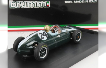 COOPER F1 T51 Climax N 24 Winner Monaco Gp Jack Brabham 1959 World Champion - With Driver Figure, Green White