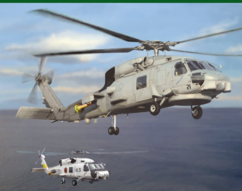 Сборная модель SH-60 B/J Anti-submarine Helicopter (two set packing)