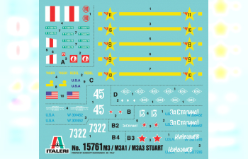 Сборная модель Американский легкий танк M3 / M3A1 Stuart