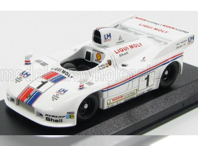 PORSCHE 908/04 Spider N 1 Winner Brands Hatch 1979 Jost - Merl, White