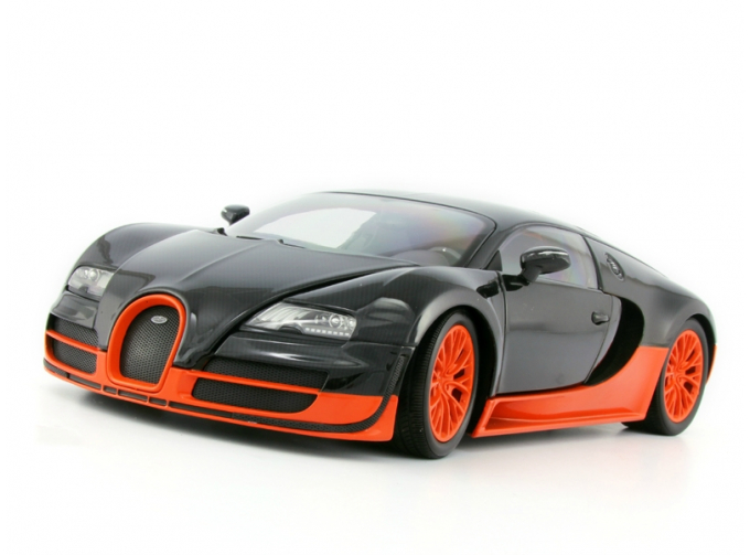 Bugatti Veyron Super Sport 2010 карбон/оранжевый, мировой рекорд скорости