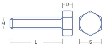 Винт с шестигранной головкой M1,0 L=3 D=0,8 S=2 (кол-во 20 шт.