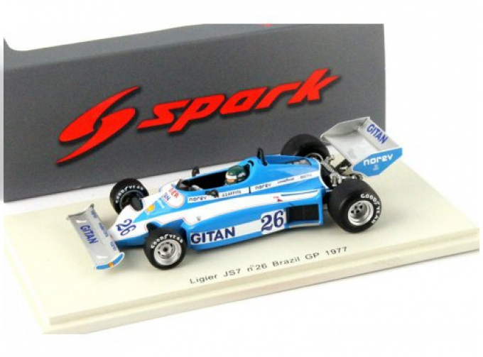 LIGIER JS7 26 Brazil GP 1977, blue