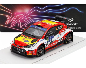 TOYOTA Yaris Gr Rally2 Team Teo Martin Motorsport N 2 Winner Rally Fia Motorsport Games Valencia (2024) Alejandro Cachon - Borja Rozada, Red White Yellow