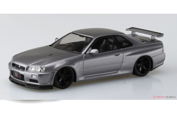 Сборная модель Nissan Skyline GT-R -R34 Custom Wheel (Athlete Silver)