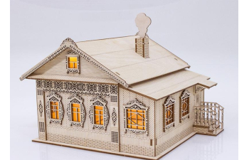 Сборная модель Сельский дом (клей в комплекте)