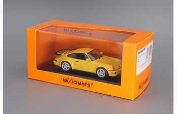 PORSCHE 911 turbo 964 (1990), yellow