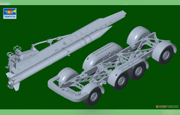 Сборная модель Российская ракета 9P113 TEL w/9M 21 артиллерийского ракетного комплекса малой дальности 9K52 "Луна-М" (FROG-7)