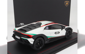 LAMBORGHINI Huracan Sterrato N63 Italian Livery (2022) - Con Vetrina - With Showcase, White Red Green