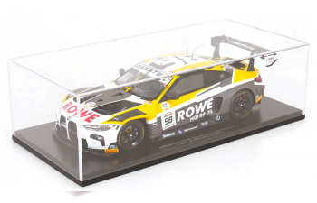 BMW 4-series M4 Gt3 Team Rowe Racing №98 Winner 24h Spa (2023) Philipp Eng - Marco Wittmann - Nick Yelloly, White Grey Yellow