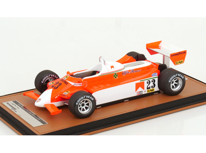 ALFA ROMEO F1 179 №23 Monaco Gp Bruno Giacomelli (1980), White Red