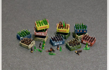 Аксессуары BEER BOTTLES & WOODEN CRATES