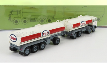 FIAT 690 Millepiedi Tanker Truck Esso 1960, White Red