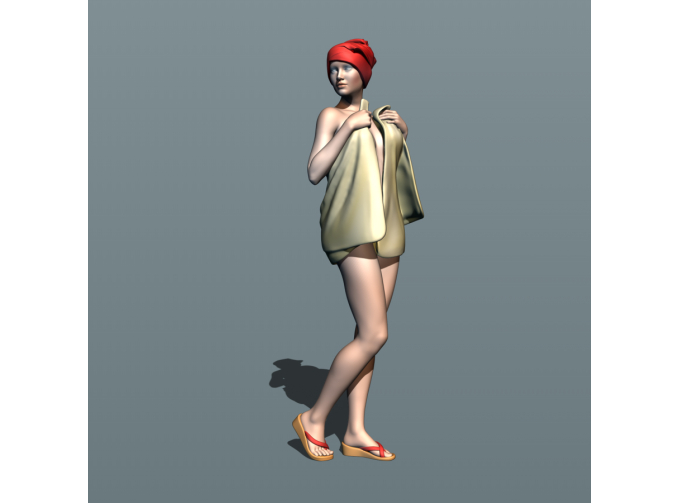 Фигурка Банщица 3, окрашенная