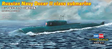 Сборная модель Подводная лодка Russian Navy Oscar II Class submarine