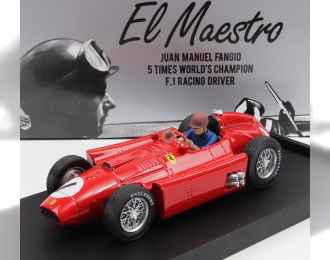 FERRARI F1 Lancia D50 N 1 Winner British Gp Juan Manuel Fangio 1956 World Champion - With Driver Figure, Red