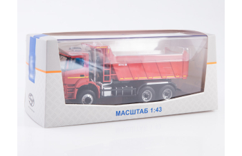 Камский грузовик 65802-87 (S5) самосвал, красный