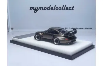 PORSCHE RWB 993 High Wing, pearl grey chrome