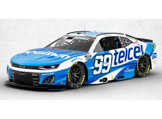 Chevrolet #99 Daniel Suarez *Telcel* blue/white 2025