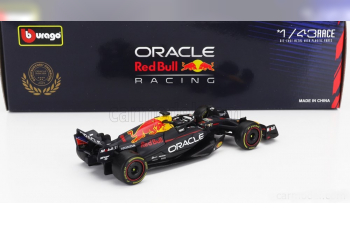 RED BULL Set F1 2x Rb19 Team Oracle Red Bull Racing №1 World Champion Season Gp (2023) Max Verstappen + №11 Season (2023) Sergio Perez, Matt Blue Yellow Red